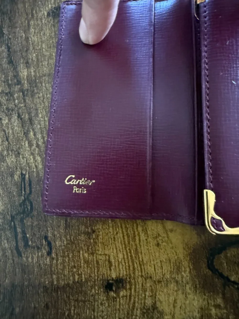 Vintage 1980s Must de Cartier 6 Key Holder Burgundy Leather Box Cloth Cards - Picture 11 of 14